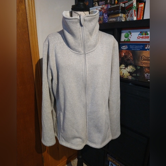 Host Pick Size 2X Plus warm winter fleece zip-up sweater - Picture 2 of 12